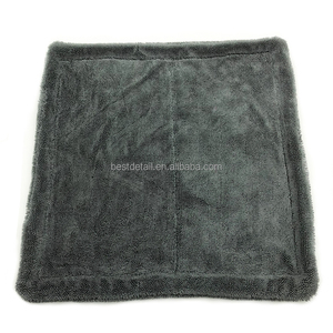 1400GSM 40x40cm Grueso Cuidado del coche Absorbente Dual Twisted Loop Microfibra Paño de limpieza del coche para Auto Detailing Secado Toalla de lavado - Product Image 6