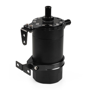 Réservoir d'évacuation des vapeurs d'huile avec filtre réglable pour la récupération des gaz et des huiles usagées, en métal noir 05017 - Product Image 1