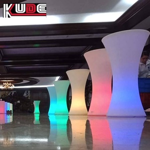 พลาสติก16สีเปลี่ยนแบตเตอรี่ Lighted พลาสติก Led กลางแจ้งบาร์เคาน์เตอร์นำบาร์ตารางเฟอร์นิเจอร์ - Product Image 2