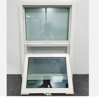Fenêtre à guillotine simple en vinyle UPVC de style américain personnalisé de haute qualité