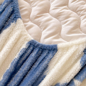 Sabana Winter Motif Damier Haute Élasticité 360 °   Draps-housses matelassés <span class=keywords><strong>en</strong></span> polaire arctique à couverture intégrale - Product Image 6
