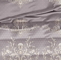 Juego de cama de satén 100% poliéster, edredón de tela estampada, tamaño queen