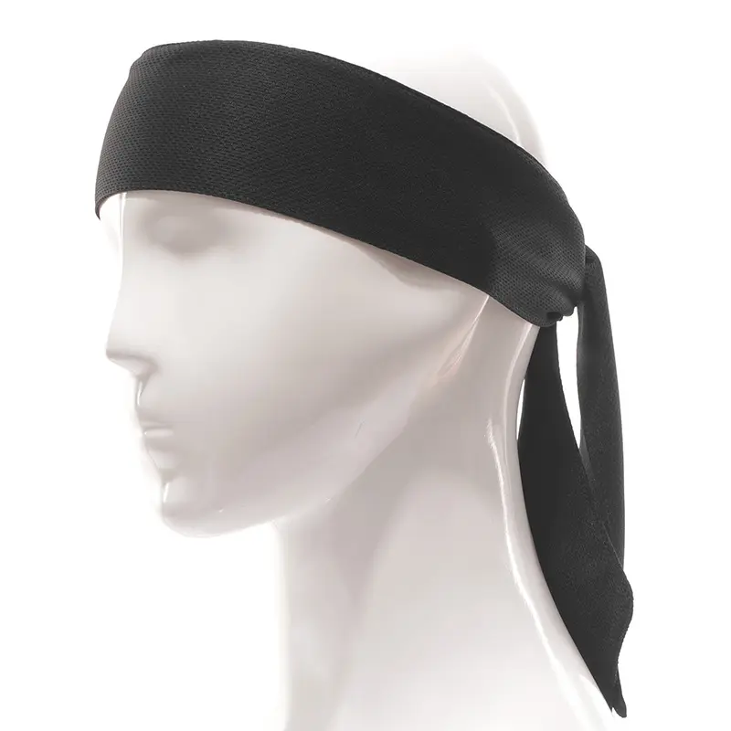 कस्टम लोगो सिर headtie के लिए आरामदायक कपड़े बाल शांत सिर टाई खेल हेडबैंड पुरुषों