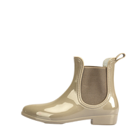 Bottes de pluie courtes personnalisées en PVC imperméable et tissu de coton pour l'agriculture et le jardinage
