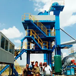 Equipamento de mistura quente móvel Roady lote planta de mistura de asfalto 80-130t/h capacidades do misturador de asfalto