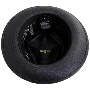 Unisex Toquilla Straw Panama <b>Hat</b> With Brown Ribbon <b>Band</b> Wide Brim Outdoor Sun Protection Adult Size 56-58CM - Product Image 6