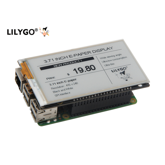 LILYGO 3.71 Inch E-Ink Display Development Board Module for Raspberry Pi LILYPI with Btb Interface Board Kits