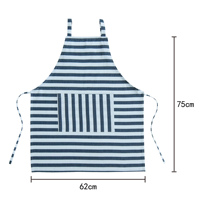 Tablier en coton sans manches en toile imperméable imprimée avec logo personnalisé pour cuisine salon de barbier enfants femmes hommes nettoyage