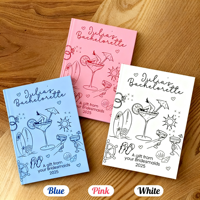 Carnet à couverture rigide personnalisé pour enterrement de vie de jeune fille à la plage, avec gaufrage et logo personnalisé, cadeau souvenir pour la fête prénuptiale