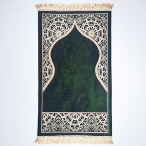 Tappeto di Alta Qualità in Velluto Cristallo Antiscivolo, Tappetino da <span class=keywords><strong>Preghiera</strong></span> di Lusso, Tappeto <span class=keywords><strong>Spirituale</strong></span> Religioso Facile da Pulire - Product Image 5