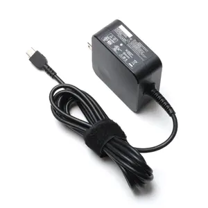 笔记本电脑交流适配器45W 20V 2.25A充电器，适用于联想ThinkPad T580 T480 T480 USB C型交流适配器电源