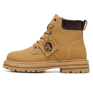 Outdoor Fashion Walking <b>Boots</b> Vintage High Top Men's Leather <b>Boots</b> - Product Image 6