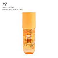 Brume Corporelle Fruitée 250ml Très Vendue - Parfum Rafraîchissant Pêche, Noix de Coco et Grenade pour Usage Quotidien et Soirées
