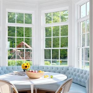 Fenêtre à <span class=keywords><strong>baie</strong></span> et à arche en aluminium de style campagnard avec verre Low-e pour balcon - Product Image 2