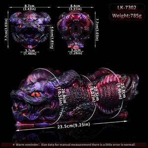 GEEBA DragonSilicone Stroker Onahole Pocket Pussy Stroker Juguete Sexual de Fantasía Muñeca de Amor 3D Masturbación Vaginal Realista para Hombres - Product Image 3