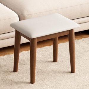 Repose-pieds en bois massif, tabouret rembourré et repose-jambes, <span class=keywords><strong>petit</strong></span> <span class=keywords><strong>banc</strong></span> pour l'entrée de la maison SZY015 - Product Image 1