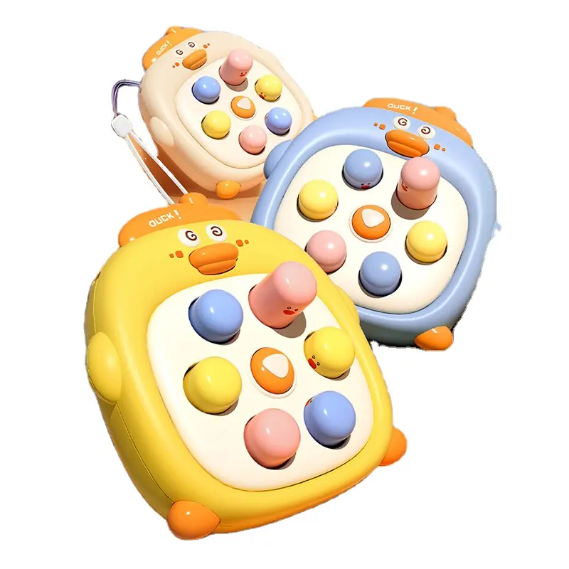 Duckling in the palm, playing ground mouse, pressing and playing music, parent-child interactive early education puzzle toy
