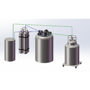 Système de récupération d'hélium liquide pour la purification du gaz, machine à hélium liquide 10 mK pour l'analyse UV - Product Image 4