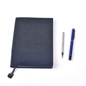 A5 Premium Leather Notebook & Pen Gift Set, Business Stationery Set with Custom Logo - Product Image 4