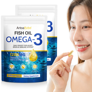 Capsule di Olio di Pesce di Acque Profonde 240pz Capsule Softgel di Olio di Pesce Omega3 per Promuovere la <span class=keywords><strong>Salute</strong></span> Cardiovascolare - Product Image 1