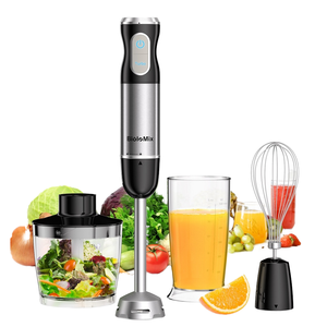 Batidora <span class=keywords><strong>de</strong></span> Inmersión 4 en 1 <span class=keywords><strong>de</strong></span> 1000W, 5 Velocidades, Turbo, Sin BPA, <span class=keywords><strong>Picadora</strong></span>, Batidora <span class=keywords><strong>de</strong></span> Varillas, Procesador <span class=keywords><strong>de</strong></span> Alimentos para Smoothies y <span class=keywords><strong>Hielo</strong></span> - Product Image 1