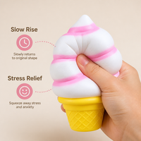 Jouet Squishy Réaliste Glace Southpeak, en TPR Solide à Dégradé de Couleurs, à Rebond Lent, Anti-Stress Sensoriel, Outil d'Aide à la Concentration pour TDAH
