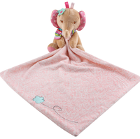 Couverture de sécurité en peluche éléphant gris pour bébé fille