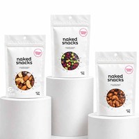 Sachets Doypack Personnalisés à Fenêtre Transparente pour Noix, Bonbons, Snacks et Fruits Secs, Emballages en Plastique Stratifié Refermables