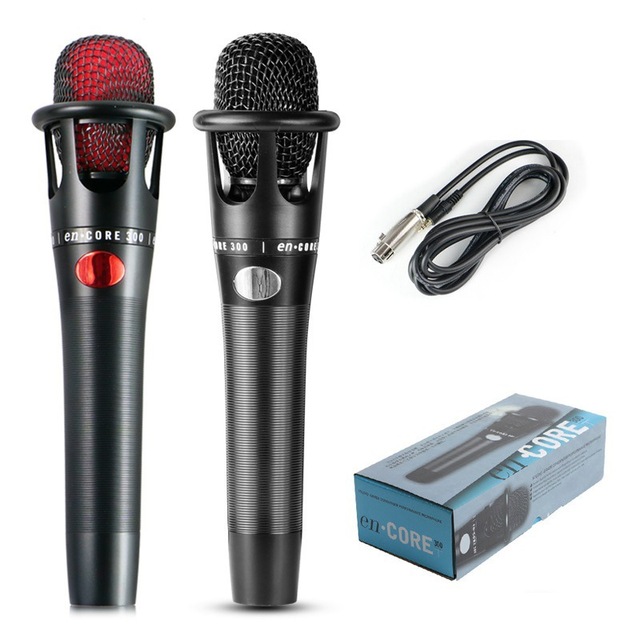 E300 Condenser Handheld Microphone - Professional Karaoke Streaming and Recording Mic with Soundcard Kit