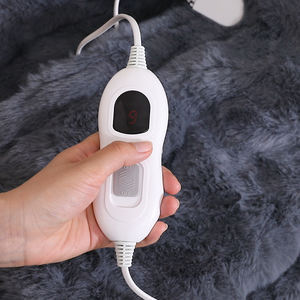 ウサギのフェイクファー電気投げブランケット家庭用冬暖房用温度制御付き - Product Image 1