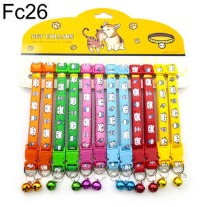 <span class=keywords><strong>Collar</strong></span> de colección de collares para mascotas con estampado de pata, paquete de 12 colores múltiples para perros, <span class=keywords><strong>Collar</strong></span> de gato con campanas - Product Image 2