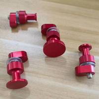 Kit de réparation de bosses de voiture Steeltreks avec marteau à glissière rétractable rouge et 4 languettes de traction rondes épaisses en aluminium