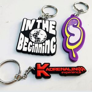 Wholesale 2D /3D Custom Shaped Your logo Name Pvc Keychain Rubber Key <b>Chains</b> - Product Image 2