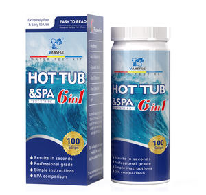 Bandelette de <span class=keywords><strong>test</strong></span> chimique de l'eau Meilleur kit <span class=keywords><strong>Test</strong></span> précis de la qualité de l'eau Bandelettes de <span class=keywords><strong>test</strong></span> de spa de piscine à 6 voies - Product Image 2