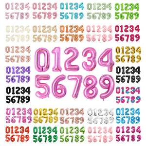 ลูกโป่งฟอยล์อะลูมิเนียมรูปตัวเลขและตัวอักษรสำหรับงานปาร์ตี้วันเกิด ขายส่งจากโรงงาน - Product Image 1