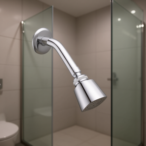 KINBOOR Shower Head 54x54mm Bright Chrome Zinc Alloy Wall Mount Jet Spray Modern Design - Product Image 2