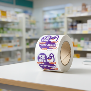 Etiquetas de Sellado Personalizadas para Frascos de Pastillas y Cajas de Medicamentos, Pegatinas para Empaques Farmacéuticos para Uso <span class=keywords><strong>en</strong></span> Farmacias y Medicamentos - Product Image 2