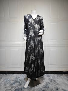 Áo choàng <span class=keywords><strong>kimono</strong></span> Abaya rộng rãi, kiểu dáng thanh lịch, kín đáo, chất liệu thoáng khí, dành cho phụ nữ Hồi giáo, có ren, thiết kế mở phía trước. - Product Image 5