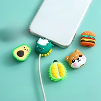 Enrouleur de câble USB en silicone motif fruits mignons, protection de câble de données SHEDL