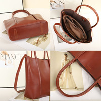 Grands sacs fourre-tout décontractés vintage pour femmes, sacs de luxe en cuir véritable imperméables pour femmes, vente en gros