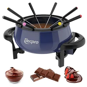 Pote de fondue elétrico para chocolate, 1000 W antiaderente, ideal para brinde de sobremesa e presente de festa, venda direta da fábrica