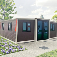 Maison modulaire moderne préfabriquée de conteneur d'expédition maison préfabriquée pliée extérieure conception extensible