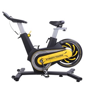 Vélo d'exercice en acier à transmission par courroie, résistance magnétique, usage domestique, fitness intérieur, perte de poids, modèle vertical silencieux, capacité 160 kg - Product Image 3