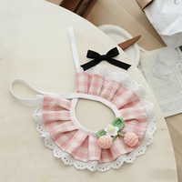 En gros Bandana-bavoir pour animaux de compagnie en dentelle avec nœud mignon, style princesse, pour petits chiens, chatons et chiots, accessoires de cou pour animaux de compagnie pour usage quotidien toutes saisons
