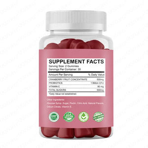 Частная Марка, веганские клюквенные пробиотики, гигиеничные Диетические Волокна, витамины, добавка для взрослых, травяные добавки - Product Image 2