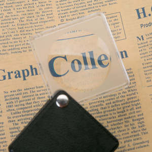 Vendita lente d'ingrandimento lente d'ingrandimento rossa nera lente d'ingrandimento portachiavi rettangolare lente d'ingrandimento sottile - Product Image 4