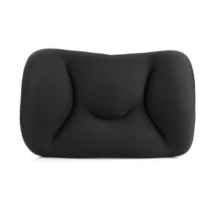 Oreiller cervical de style coréen, forme concave, tissu en rayonne au toucher frais, lavable en machine, noir, oreiller de soutien pour le sommeil des adultes - Product Image 1