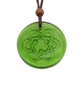 Moda mejor precio Emf negativo Ion Quantum collar ciencia Bio disco vidrio colgante energía escalar energía Quantum Chi 2 colgante - Product Image 2