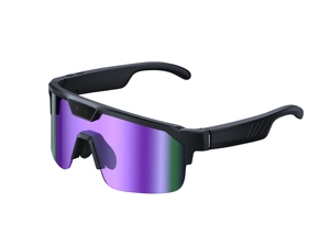 Lunettes de sport intelligentes IA 2026 Q01 avec caméra 8MP, traduction en temps réel, protection UV et enregistrement vidéo - Product Image 3