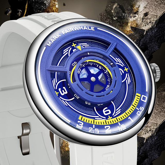 Mark Fairwhale New Arrival Original Design Special Luminous Customs Logo Quartz Watch for Men FW-5990